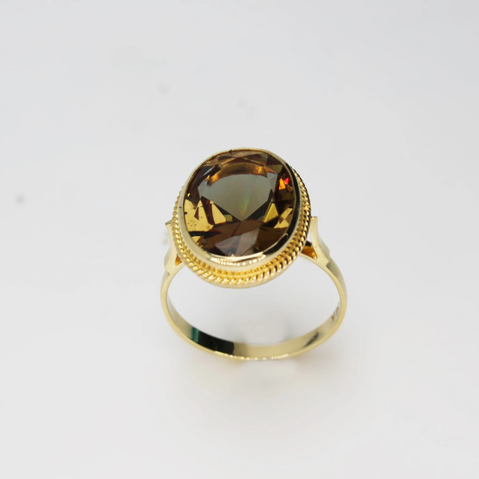 Color Changing Oval Zultanite Ring 14K Solid Gold Sultanite Wedding Band Vintage Style Jewelry Christmas Gift For Women Anniversary