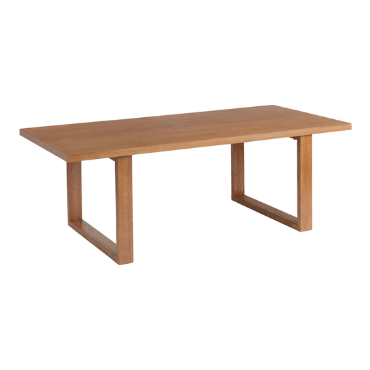 Vintage Acorn U Base Wood Caspian Dining Table: Brown by World Market