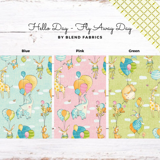 Blend Fabrics - Hello Day Fly Away Cotton By Cori Dantini -Each Sold The Yard