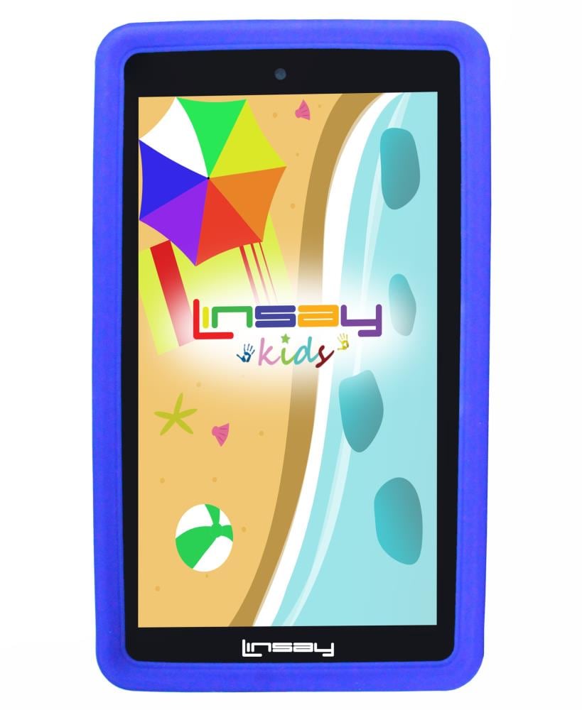 LINSAY 7-in Wi-Fi Only Android 10 Tablet with Accessories with Case Included | F7XHDKIDSBLUE