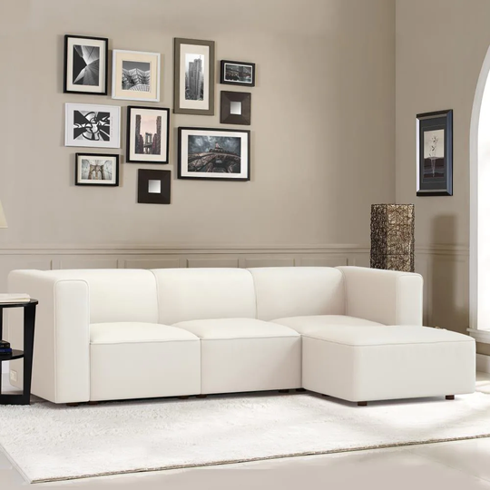 Coddle Node Modern Sand Polyester/Blend Sofa in Brown | COND3SFSD