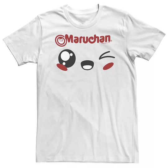 Big & Tall Maruchan Winking Chibi Face Tee, Men's, Size: 3XL, White