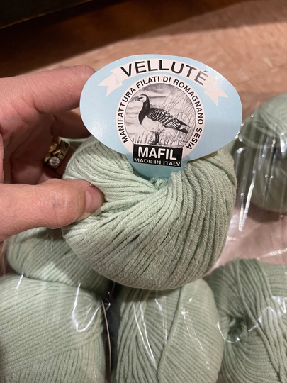Cotton Blend- Manifattura Fl Yarn- Thread - 60 Cotton 40 Acrylic- Super Soft Pick From 3 Shades Of Green Sage- Colors 13, 14 Or 15