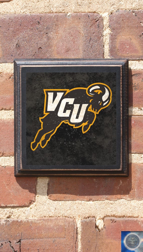 Virginia Commonwealth Vcu Rowdy Ram Club Wall Art Sign Plaque, Gift Present, Home Decor, Vintage Style, Rodney Richmond Antiqued