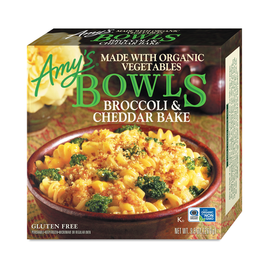2-Pack Amy's Broccoli & Cheddar Bake Bowl 9.5 oz box