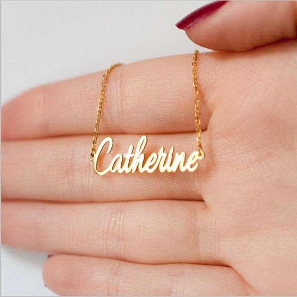 Personalized Name Jewelry Tiny Necklace Baby Girl Dainty Charm Bridesmaid Gift Children ##