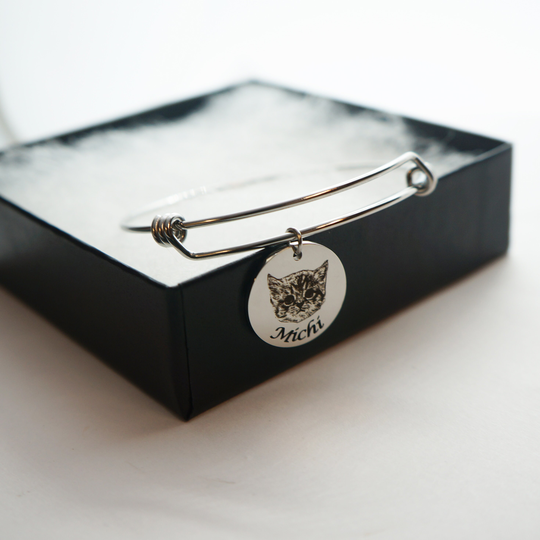 Pet Portrait Bracelet Adjustable Dog Photo Lover Doggy Birthday Gift Idea Mothers Day Dsc19