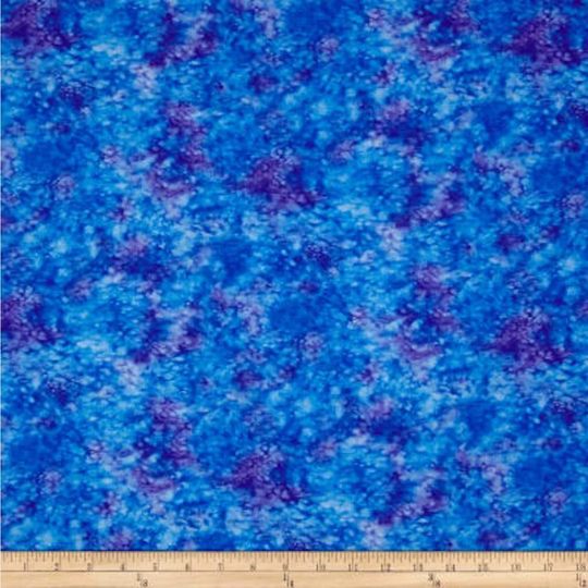 Splash in Mottled Violet Blue Cotton Blender - Blank Quilting 3504-Violet