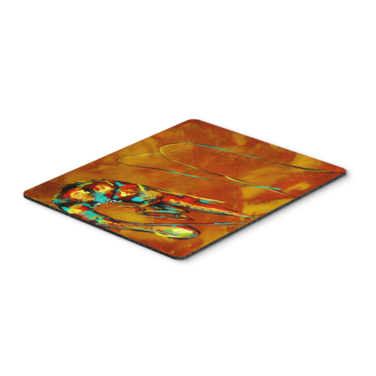 Caroline's Treasures MW1191MP Caramel Corn Shrimp Mouse Pad, Hot Pad or Trivet, Large, multicolor