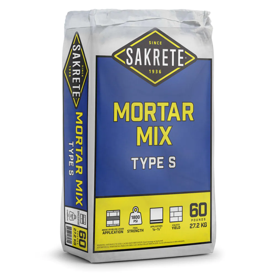 Sakrete Pre Blended 60-lb Gray Type S Mortar Mix | 131601