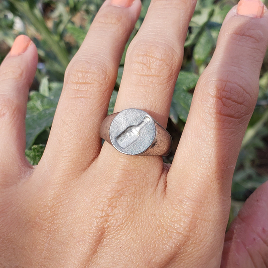Bottle Wax Seal Signet Ring