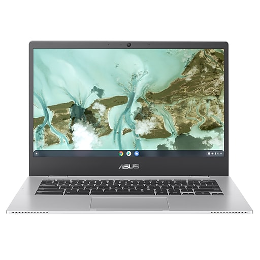 ASUS Chromebook CX1 14" Laptop, Intel Celeron N3350, 4GB Memory, 32GB eMMC, Chrome OS, Silver (CX1400CNA-DS42)