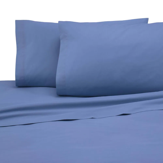 WestPoint Home Martex 225 Thread Count Sheet Twin 225-Thread Count Cotton Blend Ceil Blue Bed Sheet | 028828991751