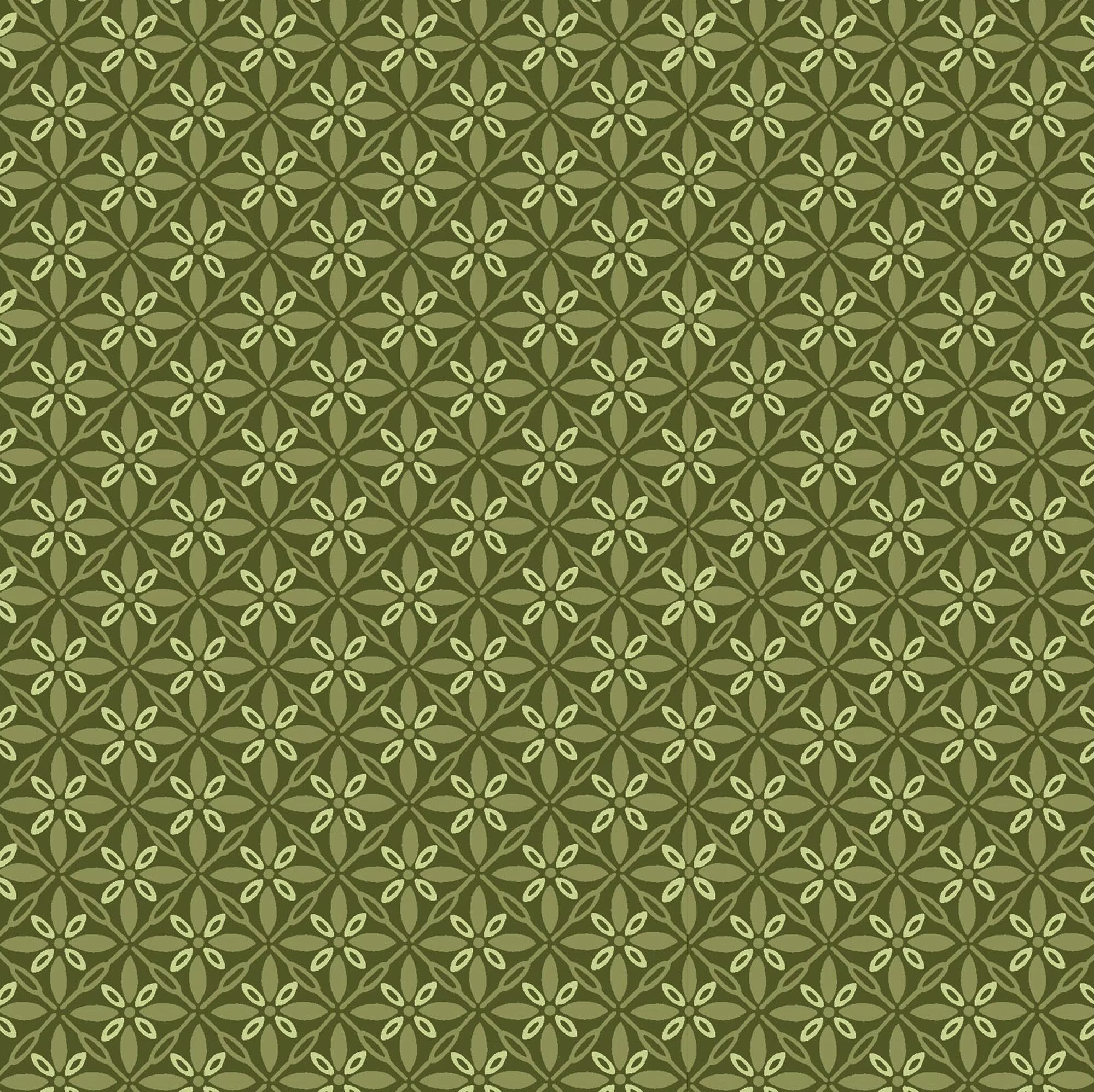 Tone On Olive Green Fabric, Maywood Studios Kimberbell Basics 9396G, Blender Quilt Fabric By The Yard, 100% Cotton
