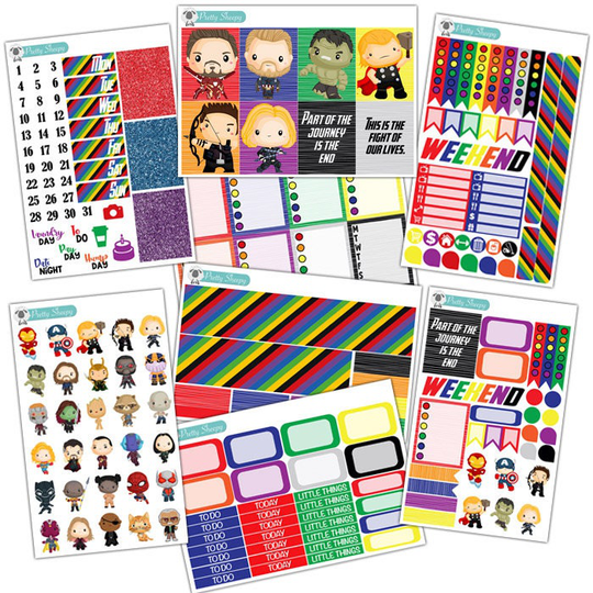 Avengers Planner Stickers