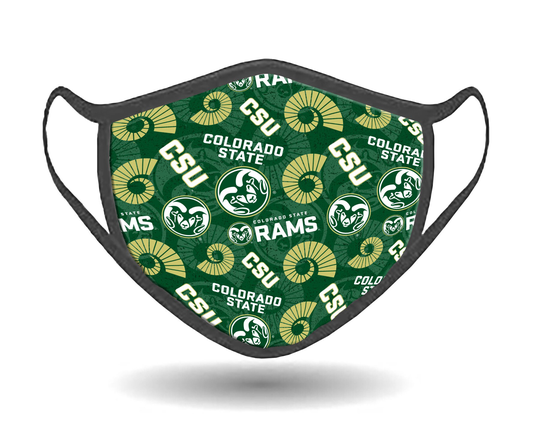 Colorado State University Reusable Cotton Face Mask-Csu Rams Dual Layer Adjustable Mask