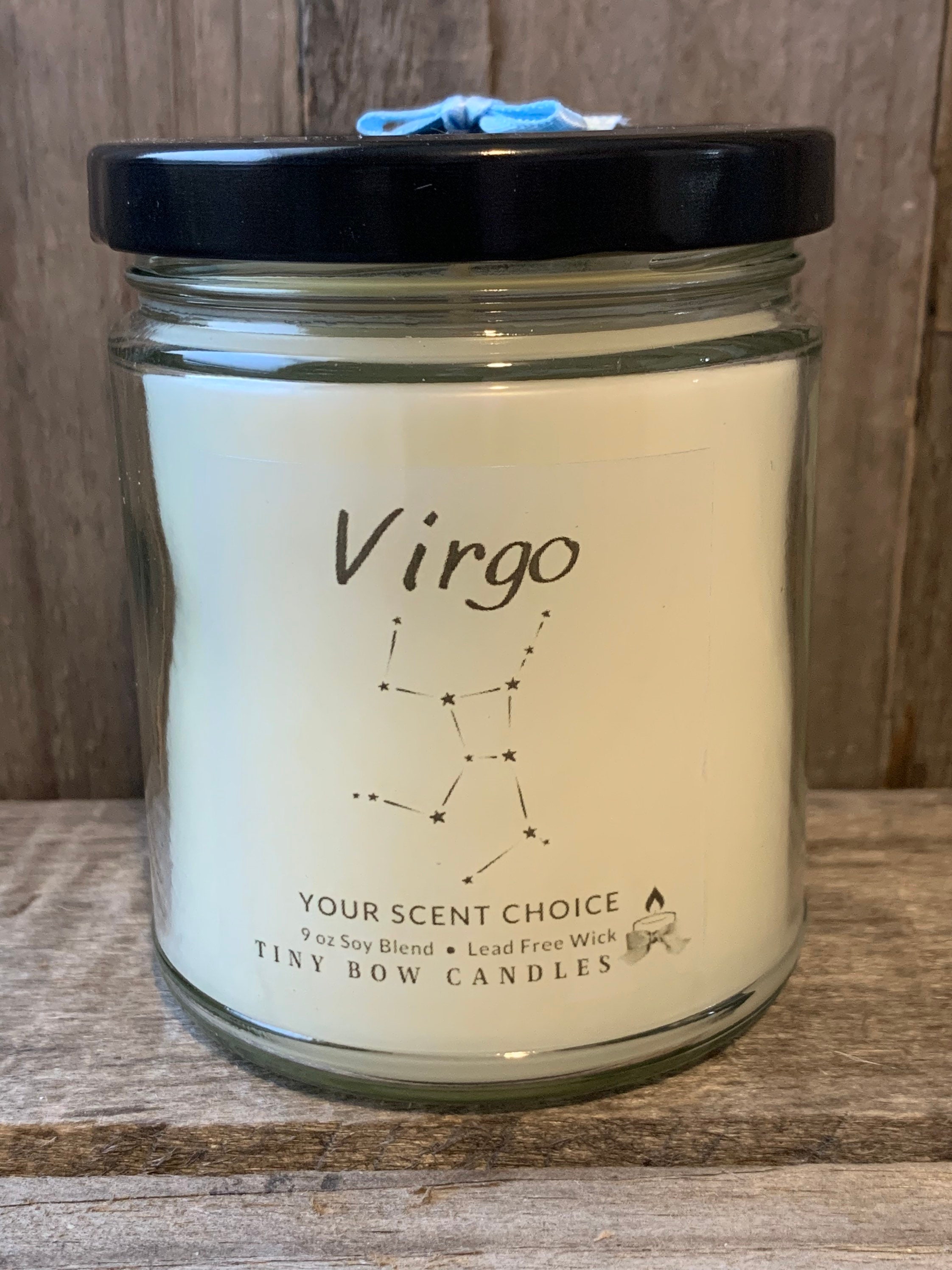 Zodiac Astrology Signs 9 Oz Soy Blend Candle With Constellation