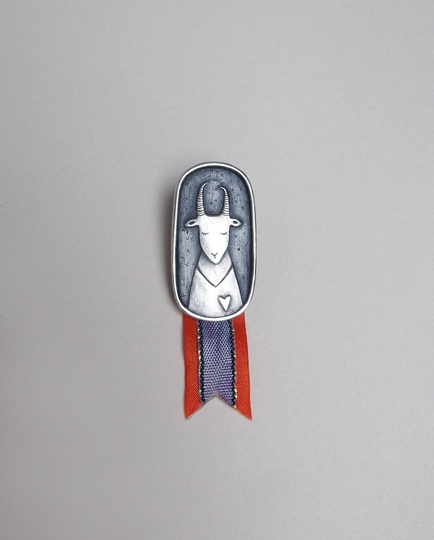 Dream Goat Brooch
