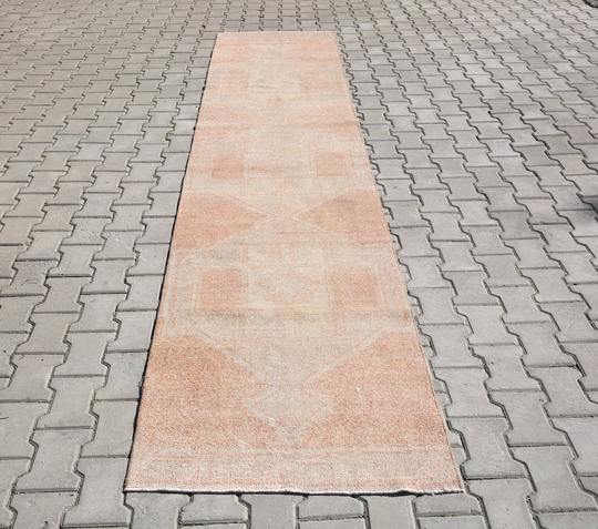 Oushak Runner, 2 "7x12 "6 Feet, Turkish Area Rug, Anatolian Rug, Kitchen Long Handwoven Rug