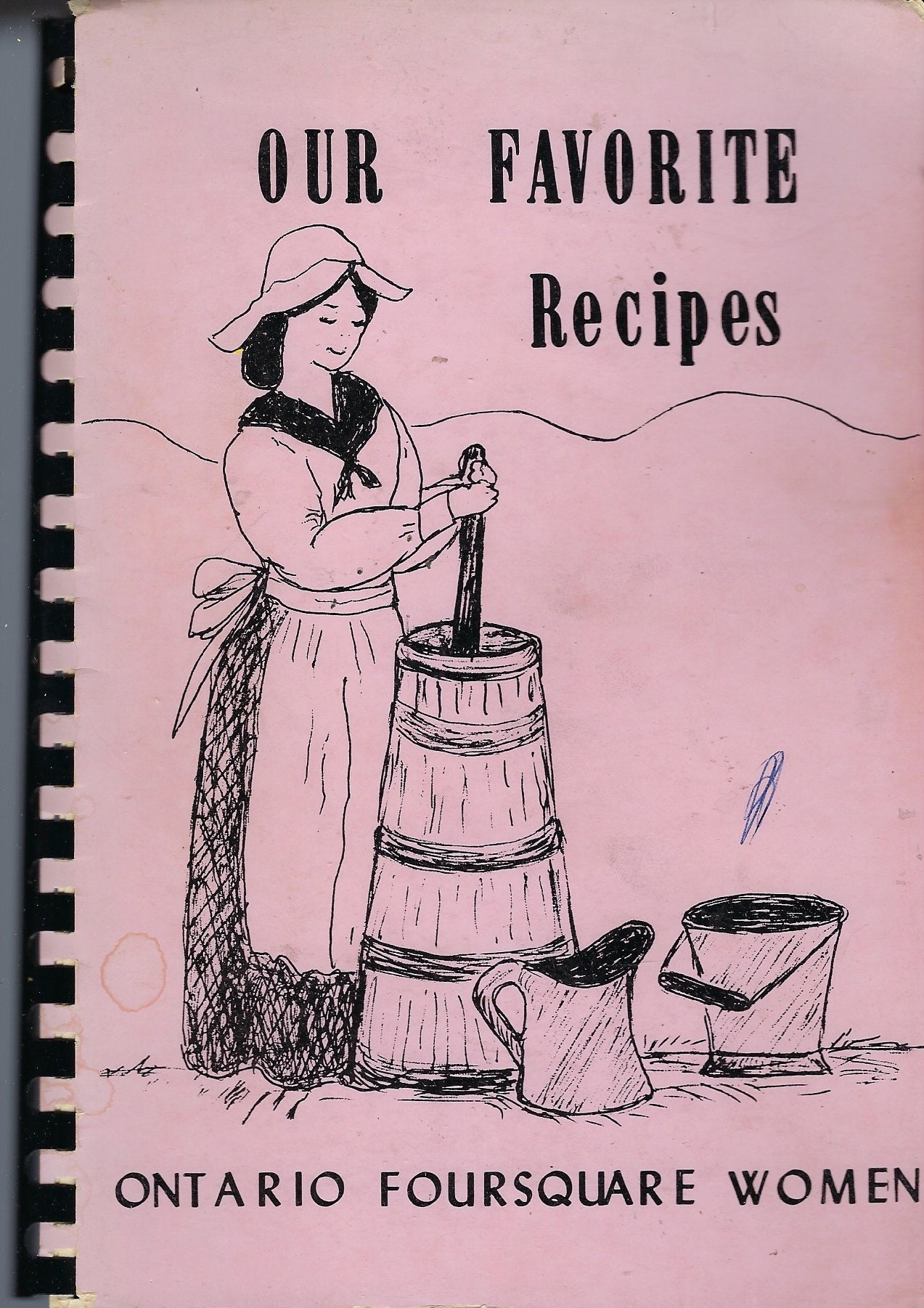 Ontario California Vintage 1968 Foursquare Church Our Favorite Recipes Cookbook Ca Community Collectible Souvenir Local Ads Rare Cook Book