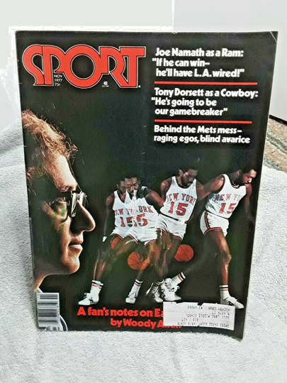 Sport Magazine November 1977 Earl Monroe New York Knicks Joe Namath Los Angeles Rams Tony Dorsett Dallas Cowboys Eddie Robinson Curt Flood
