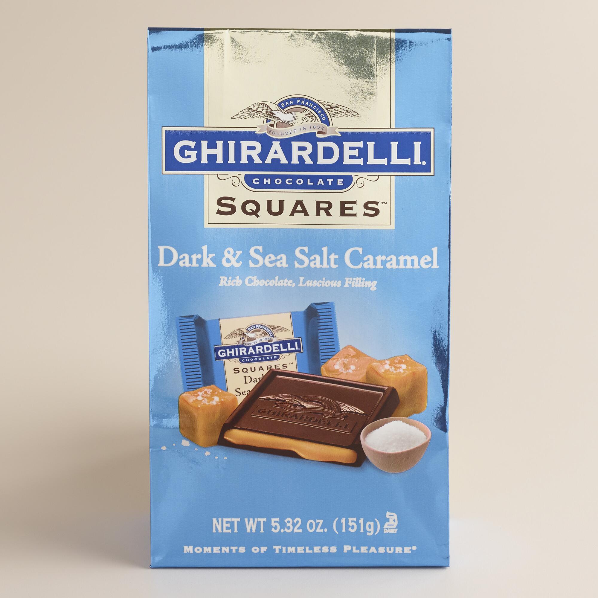 Ghirardelli Sea Salt Caramel Dark Chocolate Squares Bag by World Market