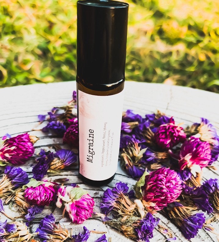 Migraine Essential Oil Blend 10Ml, Therapeutic, All Natural, Oils, Bath & Body, Self Care, Gift, Gifts, Spa
