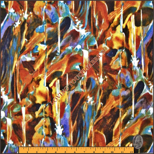 Free Spirit "Art Of Possibility" Blender Swirled Sprinkles Cotton Fabric 1/2 Yd 18" X 44"