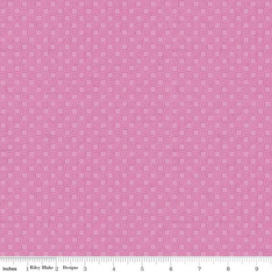 Tiny Blocks Blender in Pink From Lucy June Collection By Riley Blake - 100% High Quality Cotton Fabric