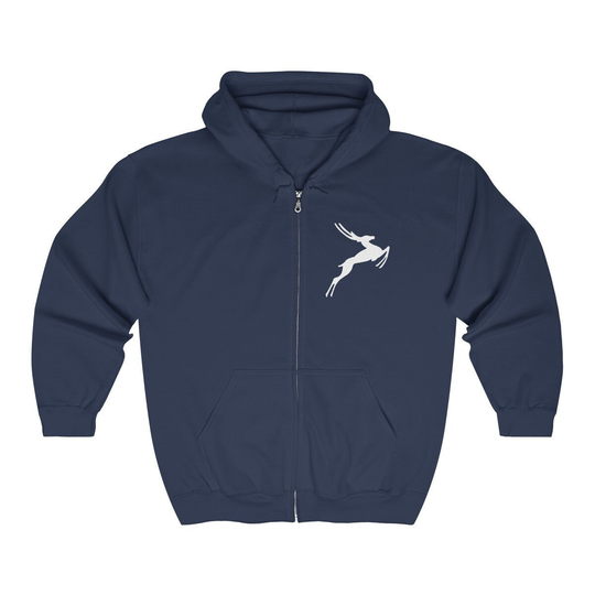 Antelope Embroidered Unisex Heavy Blend Full Zip Hooded Sweatshirt