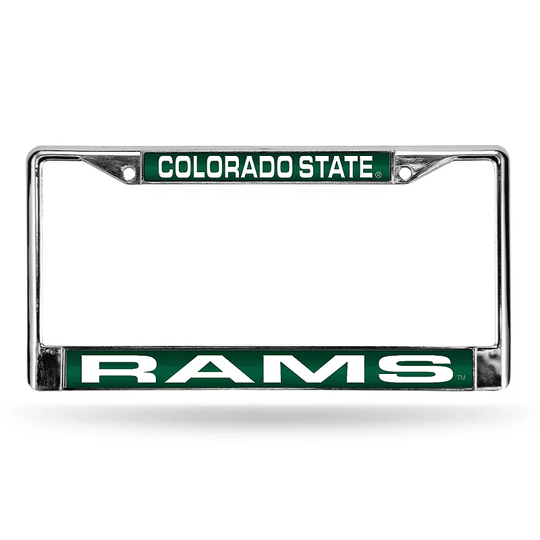 Colorado State Rams License Plate Frame, Green