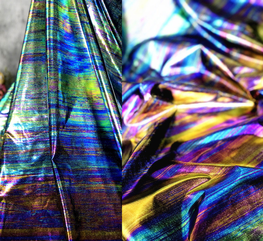Width 59.05'' Mirage Elastic Blended Fabric, Laser Creative Fabric, Fashion Fabric(247-48