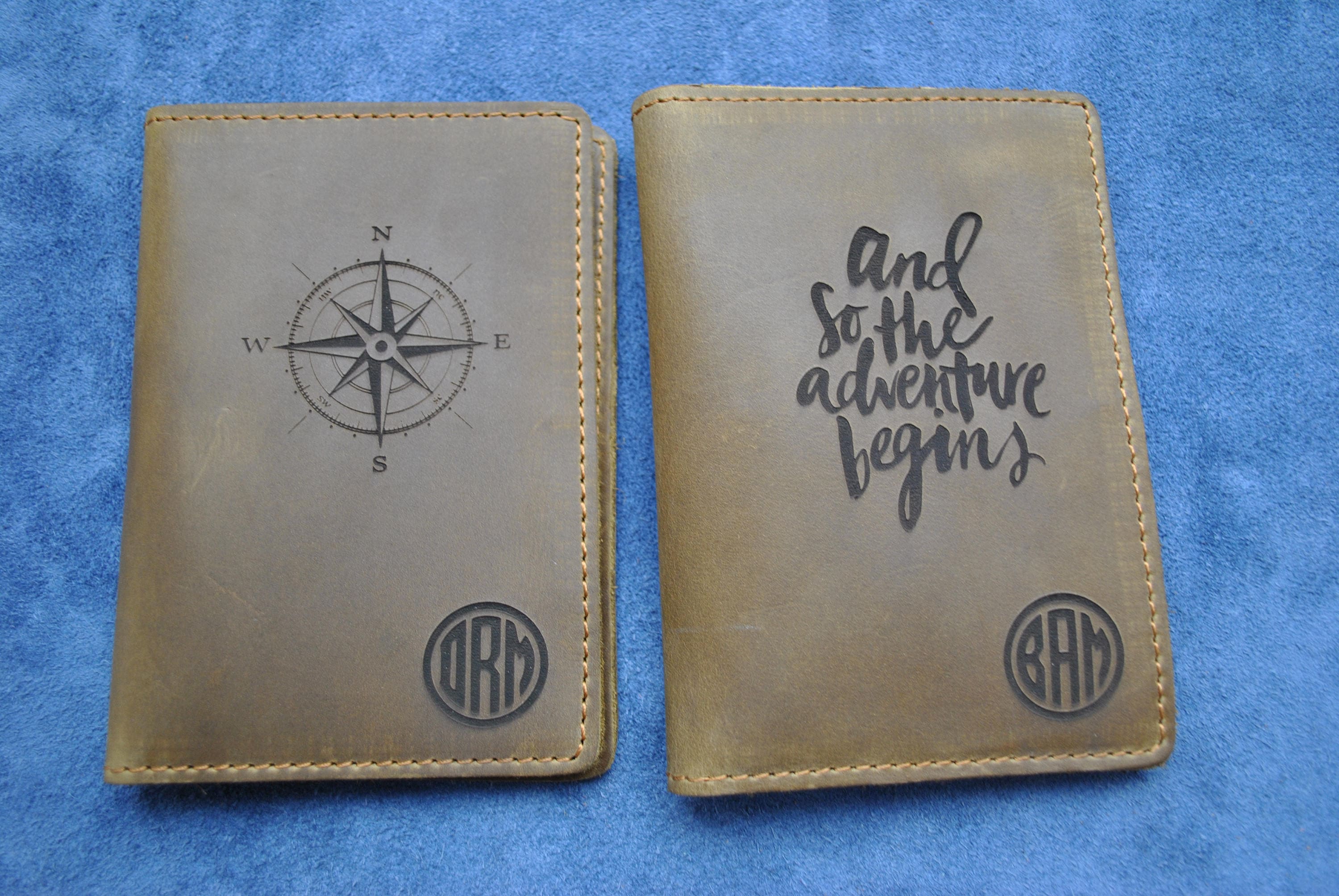 Leather Passport Holder, Custom Engraving, Personalized Gift For Men, Travel Wallet, Luggage Tag, Monogram Mens By Rachiba