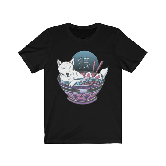 Ramen Bowl Full Of Husky T-Shirt | Dog Shirt Funny Kanji