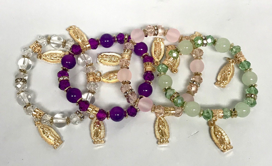 Virgen De Guadalupe Tri Bracelet/ Virgencita/Guadalupana/Our Lady Of Guadalupe/Bracelet/ Pulsera/Woven/Braided/Tejida