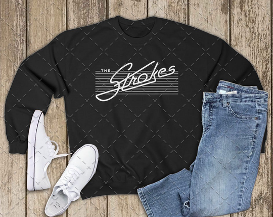 The Strokes Logo Unisex Heavy Blend Crewneck Sweatshirt