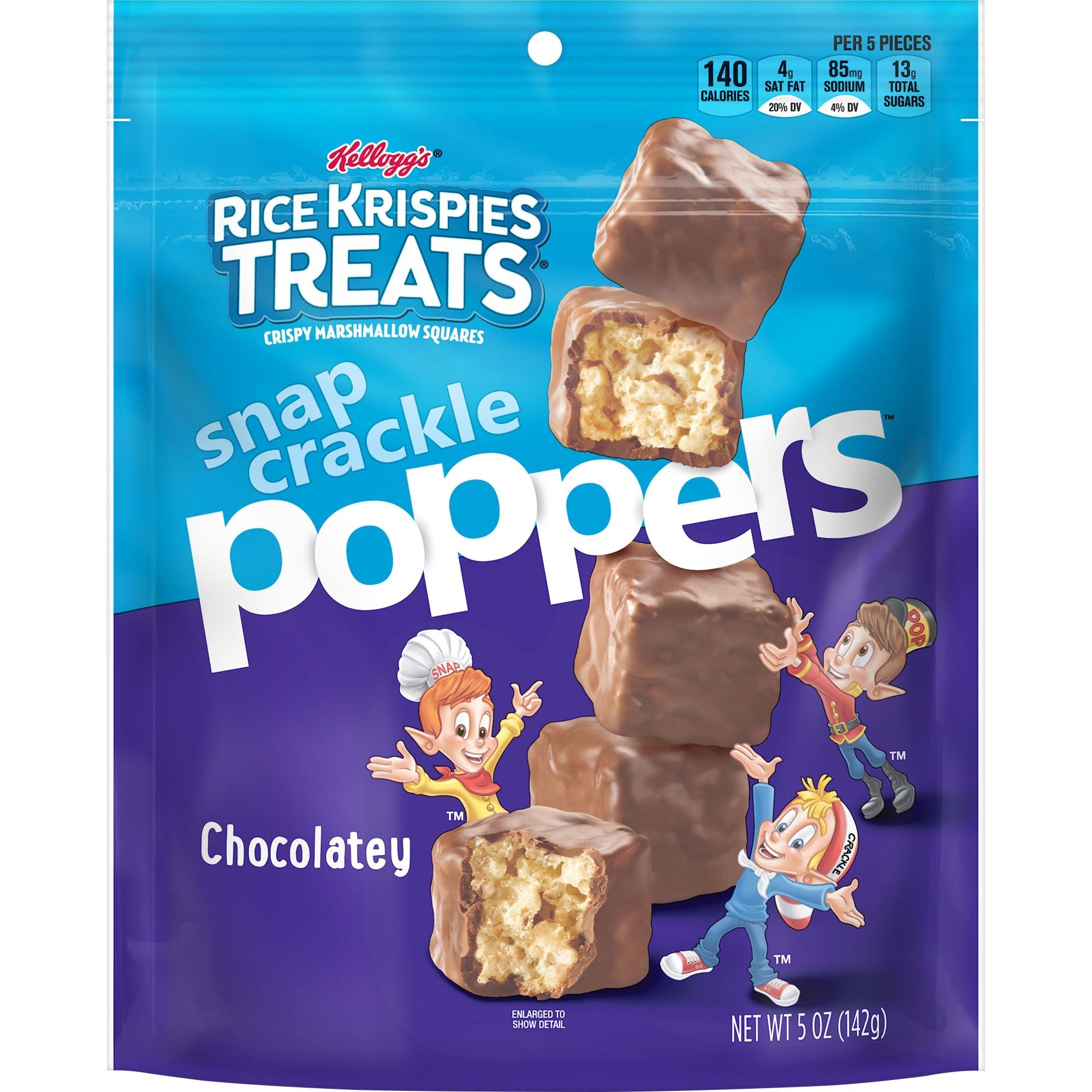 Kellogg's Rice Krispies Treats Poppers, Chocolatey - 5 oz