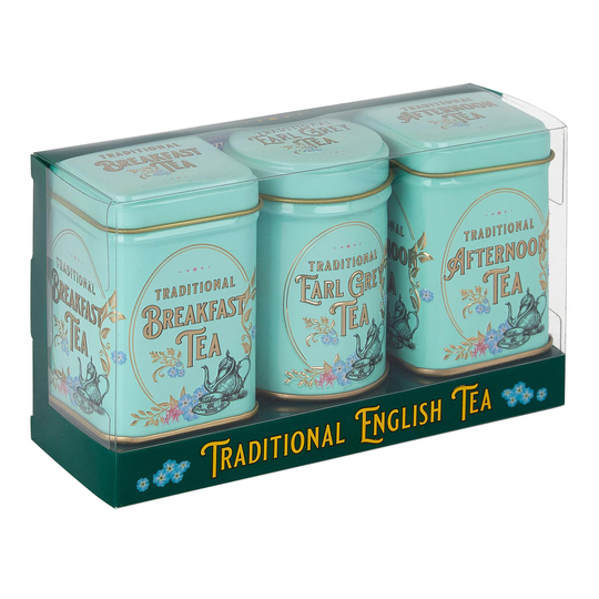New English Teas Mini Vintage Loose Leaf Tea Tins 3 Pack by World Market