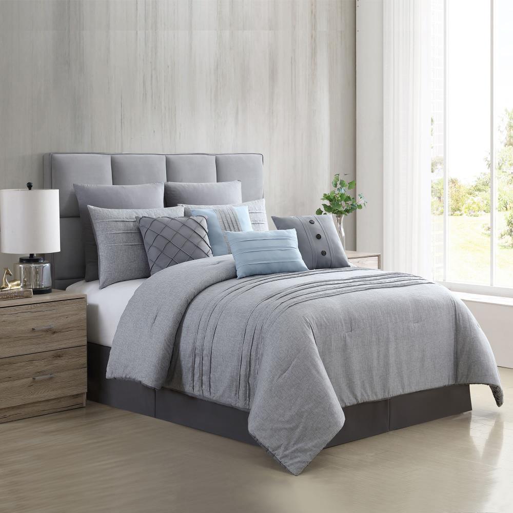Amrapur Overseas Bedford Multi Multi Reversible Queen Comforter (Blend with Polyester Fill) | 3MLTICSE-BFD-QN