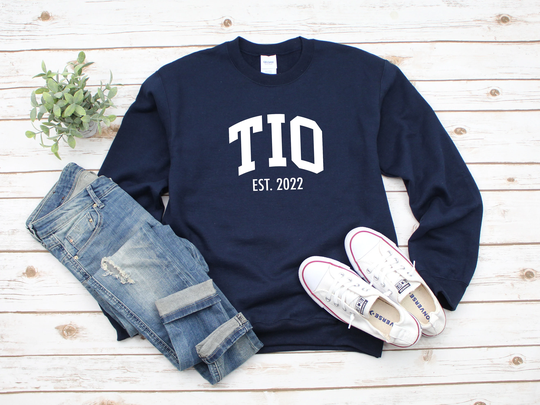 Tio Established | Year Heavy Blend Crewneck Sweatshirt, Sweater, Uncle Gift, To Be, To Be Announcement