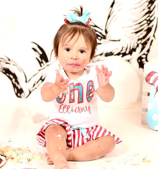 1st Birthday Outfit/Cake Smash Outfit/Seuss Outfit/First Bummies/First Set/Cat in The Hat