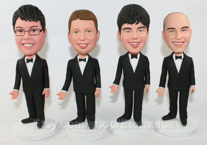 Custom Groomsmen Gifts Bobbleheads , Groomsmen Gift , Custom Groomsmen Gift, Best