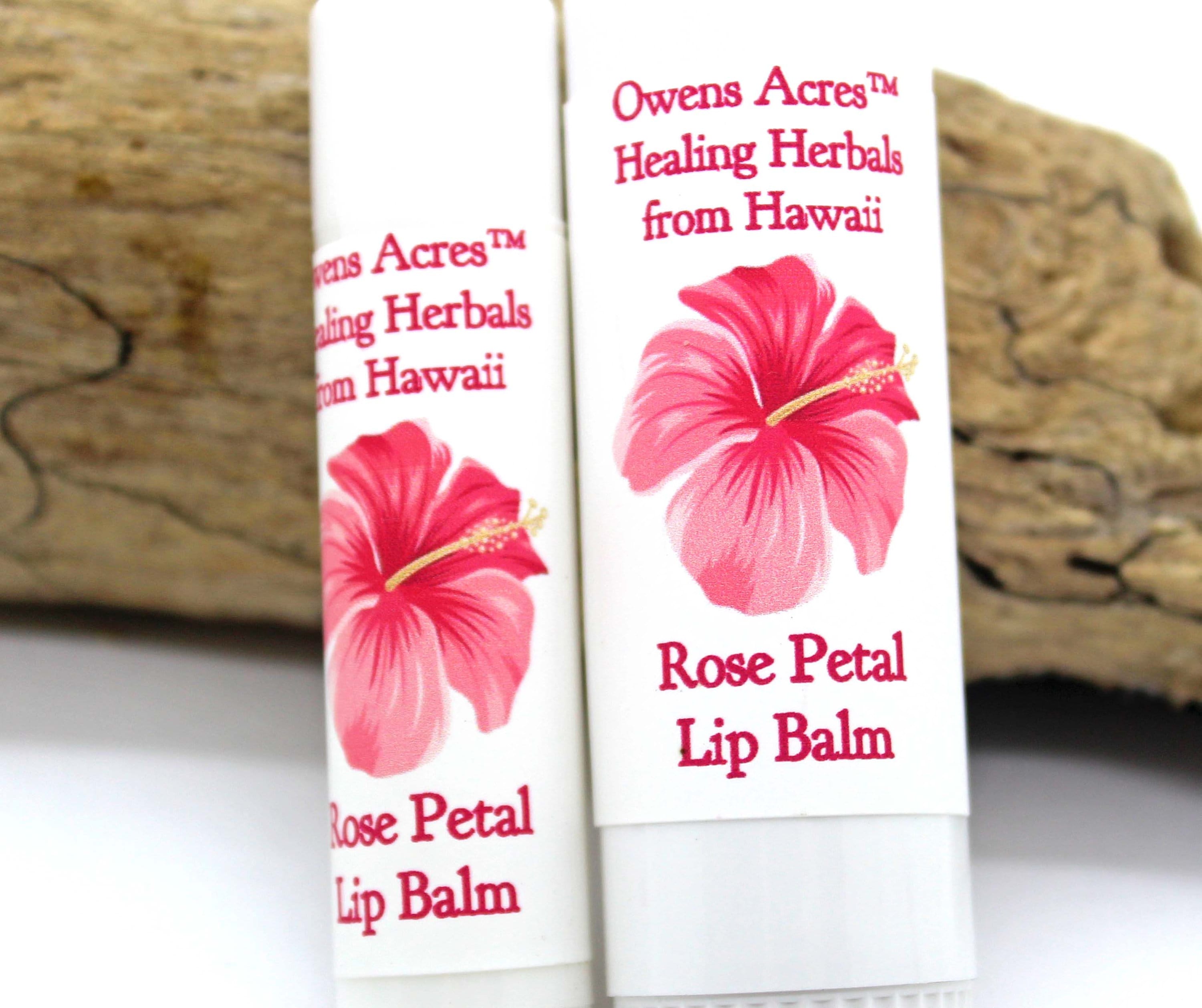 Lip Balm/Rose Soothing Rose - Twist Up Tube, Lips, Balm, Dry Chapped in A Hawaiian