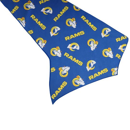 La Rams 100% Cotton Table Runner/Home Dining Décor Sports Events Holidays & Parties Tailgate Football Fans