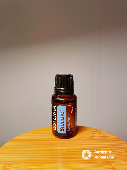 Dōterra Breathe Oil, Respiratory Blend, 15Ml, Fast Free Shipping, Exp 09.2025, Refreshing Aroma, Clear & Easy Breathing