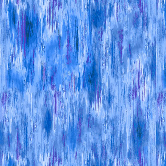 Floral Fascination Warpy Blender Blue Fabric Yardage, Quilting Treasures, Cotton Quilt