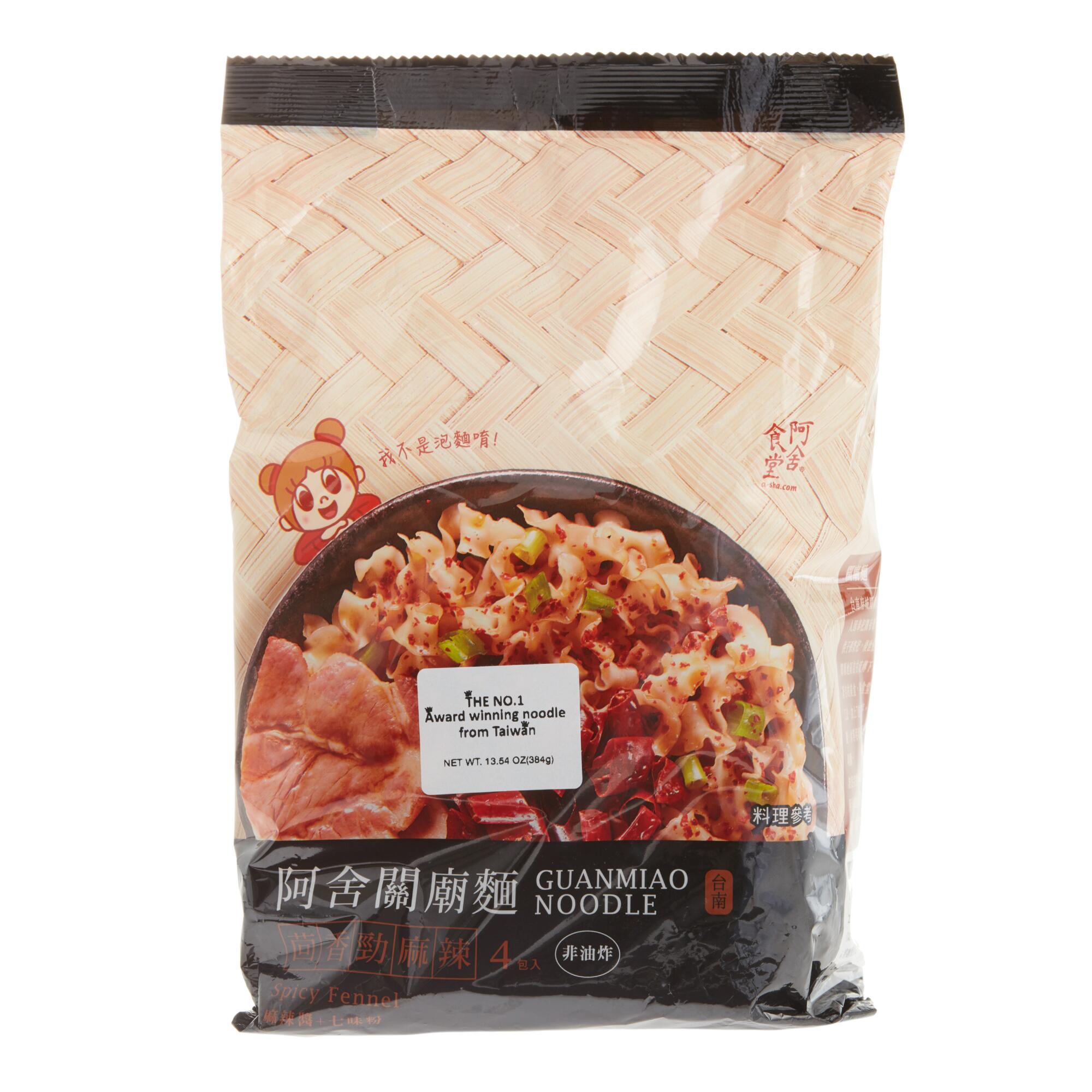 Asha Spicy Fennel Guanmiao Noodles 4 Pack by World Market