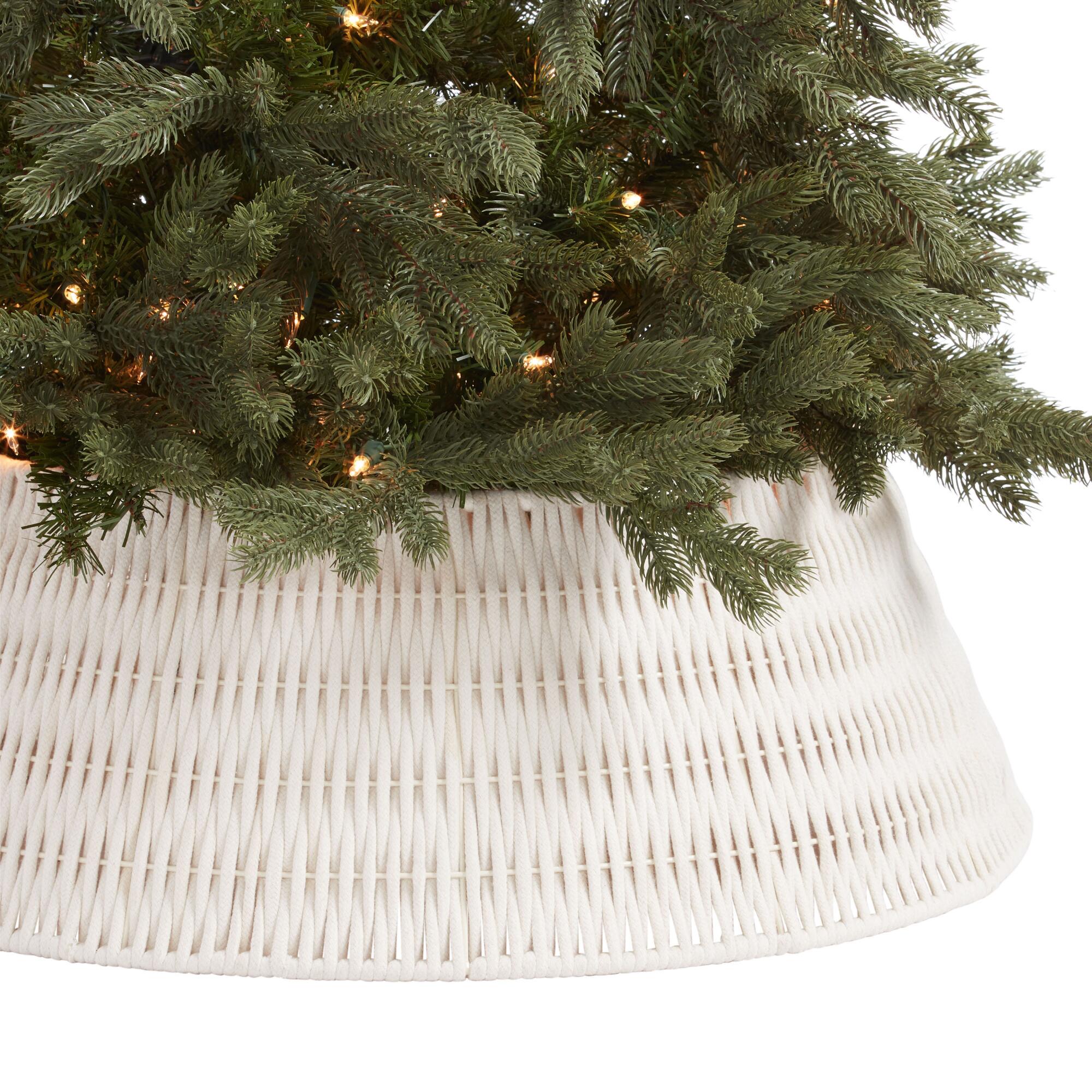 Ivory Rope Tree Collar: White by World Market