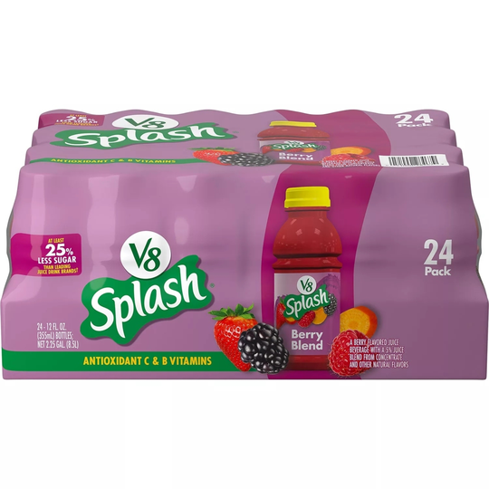 V8 Splash Berry Blend, 12 Fluid Ounce (Pack of 24)