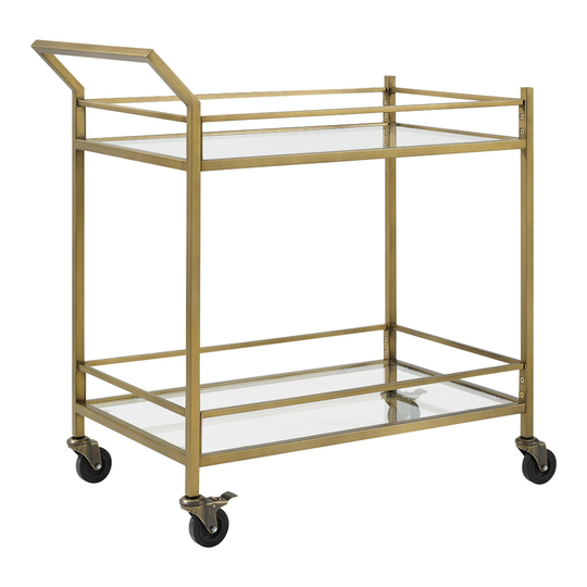 Metal and Glass Milayan Bar Cart by World Market